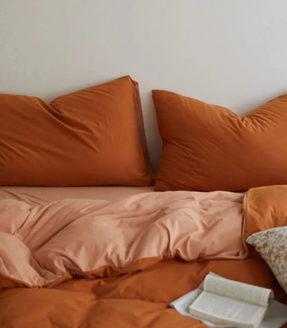Ultra-Soft Reversible Dual-Tone Jersey Cotton Bedding Set