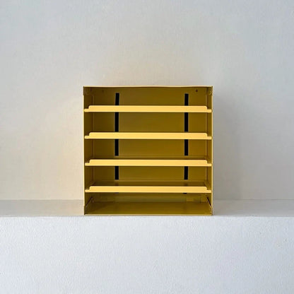 Sleek Solid Color Metal Desktop Organizer