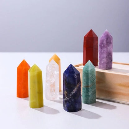 8pcs Array Crystal Points Quartz Set