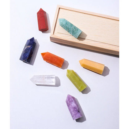 8pcs Array Crystal Points Quartz Set