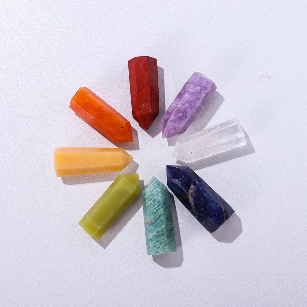 8pcs Array Crystal Points Quartz Set