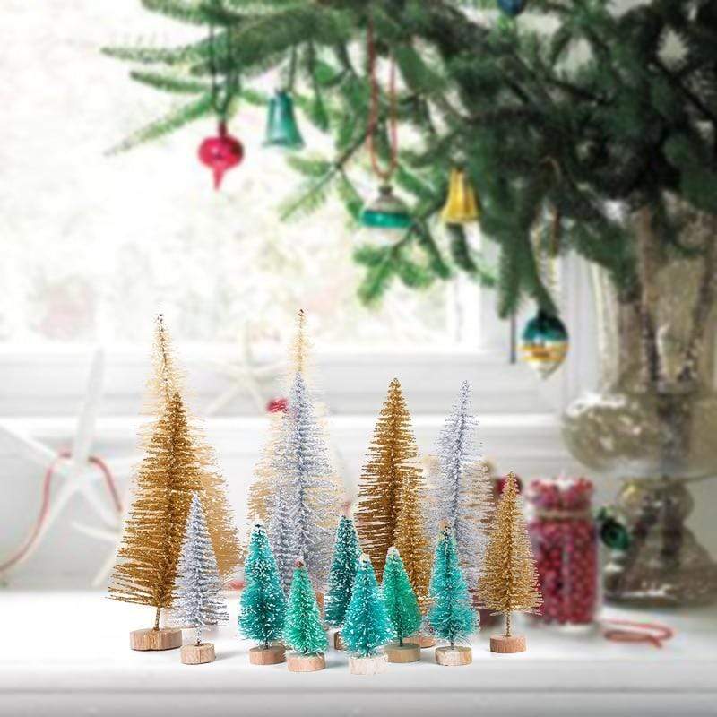 Mini alberi artificiali di Natale da 8 pezzi