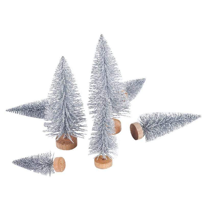 Mini alberi artificiali di Natale da 8 pezzi