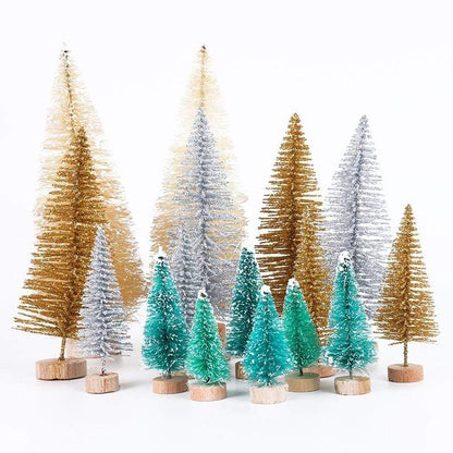 Mini alberi artificiali di Natale da 8 pezzi