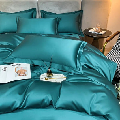 Neo Green Silky Cotton Bedding Set
