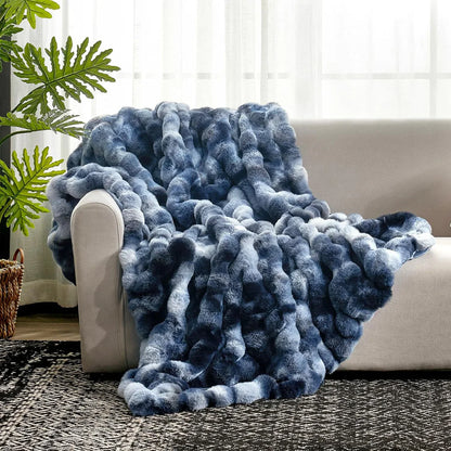 Faux Fur Throw Blanket