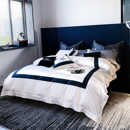 Sablier White Luxury Egyptian Cotton Bedding Set