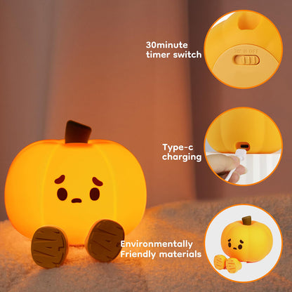 Halloween Silicone Pumpkin Pat Light