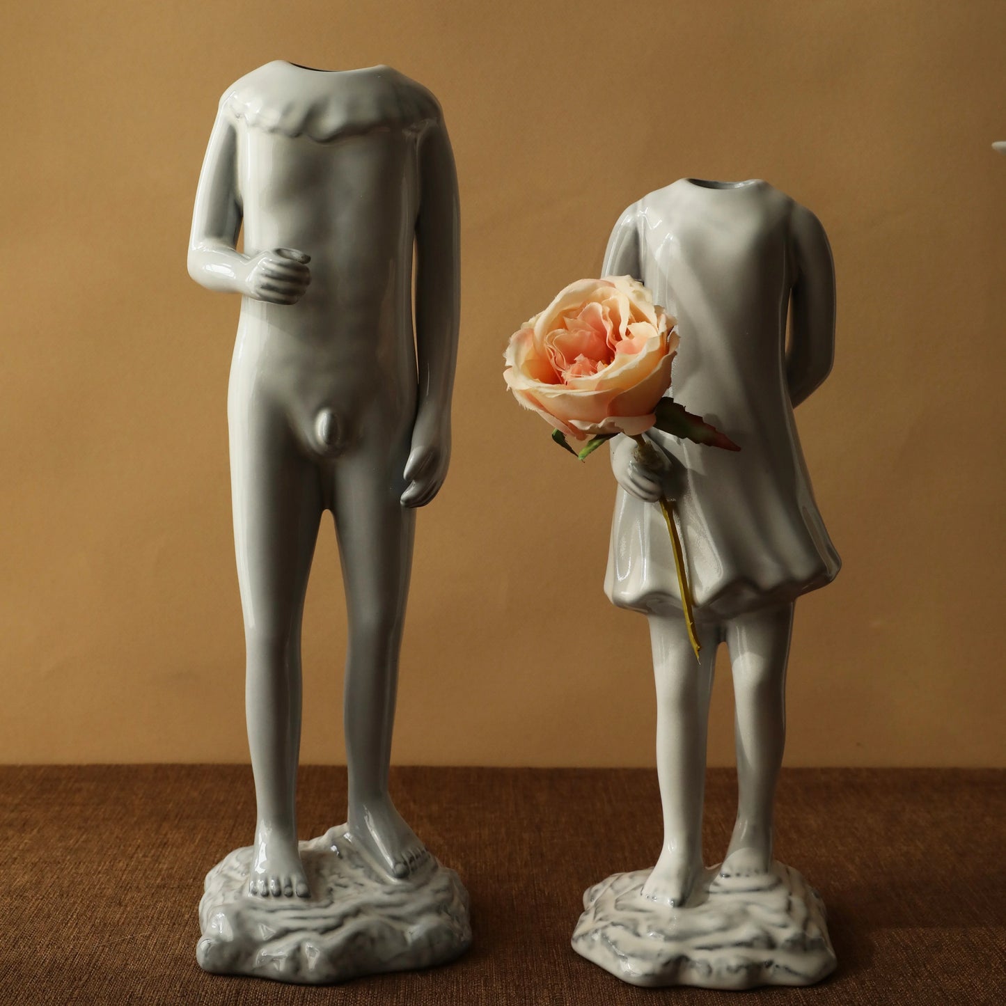 Sculptural Body Form Ceramic Vase