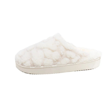 Plush Bubble Textured Fleece House Slippers