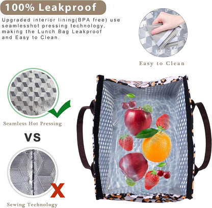 Lunch Bag Insulated Lunch Tote Bag Lunch Box Container Cooler Bag with Front Pocket Reusable Lunch Bags for Women Men Adults Work Hiking Picnic Home & Kitchen Kitchen & Dining Lunch Bags Storage & Organization Travel & To-Go Food Containers