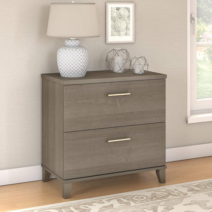 Bush Furniture Somerset L Shaped Desk with Storage and Lateral File Cabinet in Ash Gray Cabinets File Cabinets Lateral File Cabinets Office Furniture & Lighting Office Products Racks & Shelves