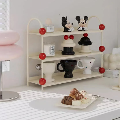 Playful Bauble Two-Tone Metal Desk Shelf