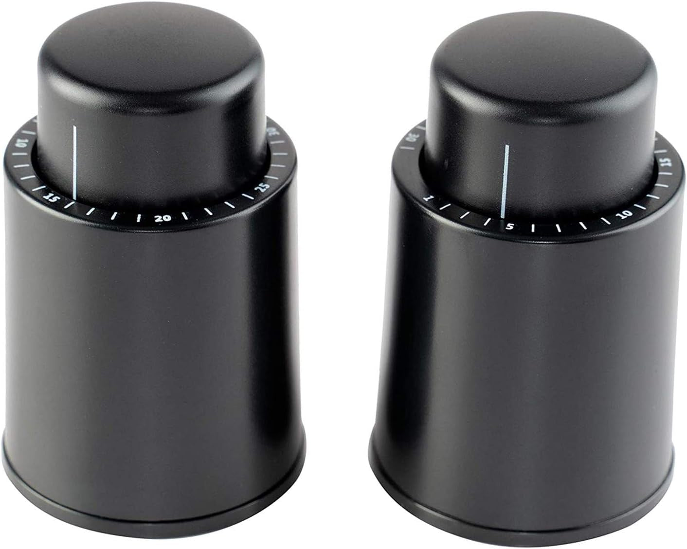 Beeconestore Wine Vacuum Pump Stoppers with Time Scale Record Saver Bottle Preserver Keeps Wine Fresh Reusable Wine Sealer Preserver Plastic Bottle Plug, Black (2 PACK) (Black) Bar & Wine Tools Home & Kitchen Kitchen & Dining Kitchen Utensils & Gadgets Wine Stoppers Wine Stoppers & Pourers