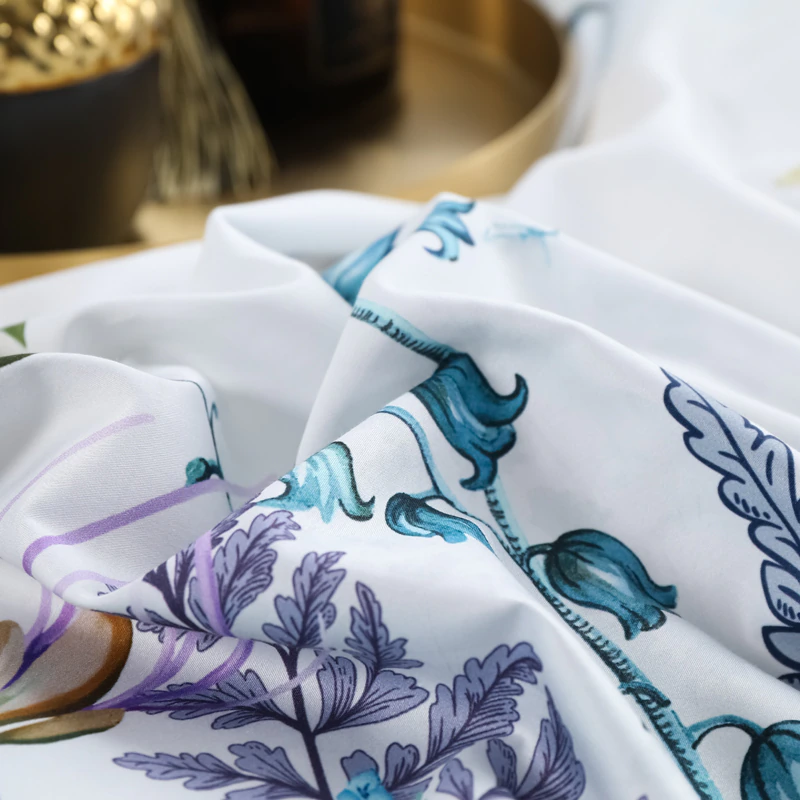 Gianna Sky Blue Egyptian Cotton Bedding Set