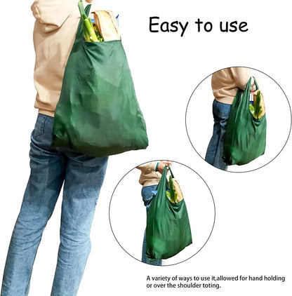 BURVAGY Grocery Bags Reusable Shopping Totes Foldable 15 Pack Ripstop 50LBS Xlarge Folding Bags with Pouch Gift Bags Machine Washable Waterproof Eco-Friendly Practical Home & Kitchen Kitchen & Dining Luggage & Bags Reusable Grocery Bags Shopping Totes Storage & Organization Travel & To-Go Food Containers