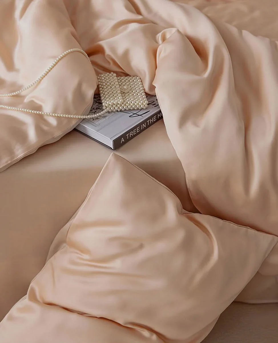 Silky-Smooth Solid Color Cooling Tencel Bedding Set