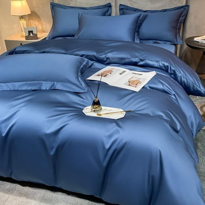 Neo Royal Blue Cotton Bedding Set