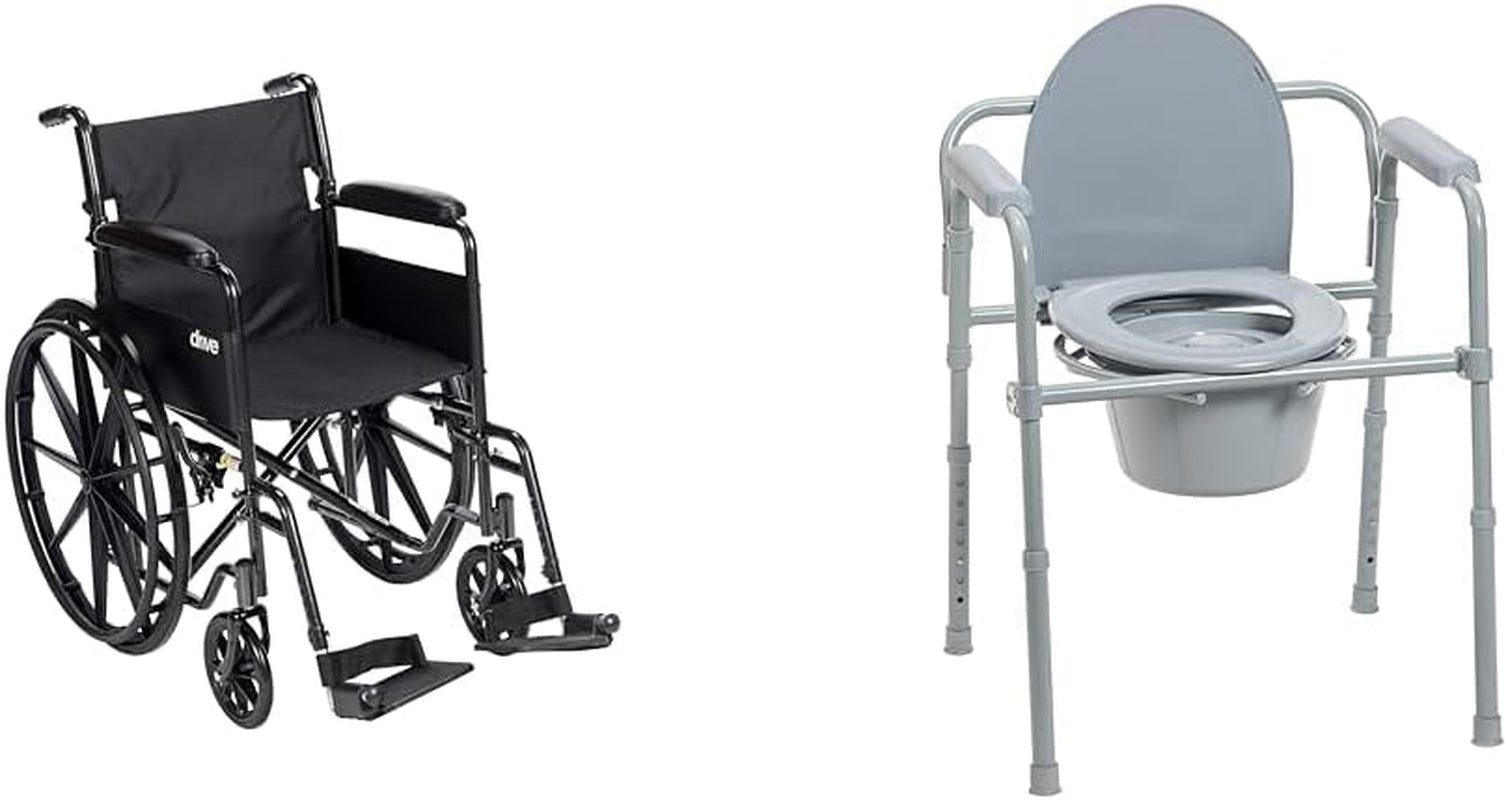 Drive Medical 自走式車椅子 SSP118FA-SF Buy Online Drive SSP118FA-SF Silver Sport 1 Wheelchair Canada