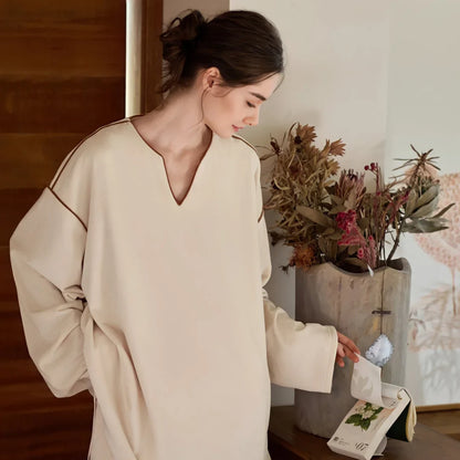 Soft Piped Plush Pajama Set