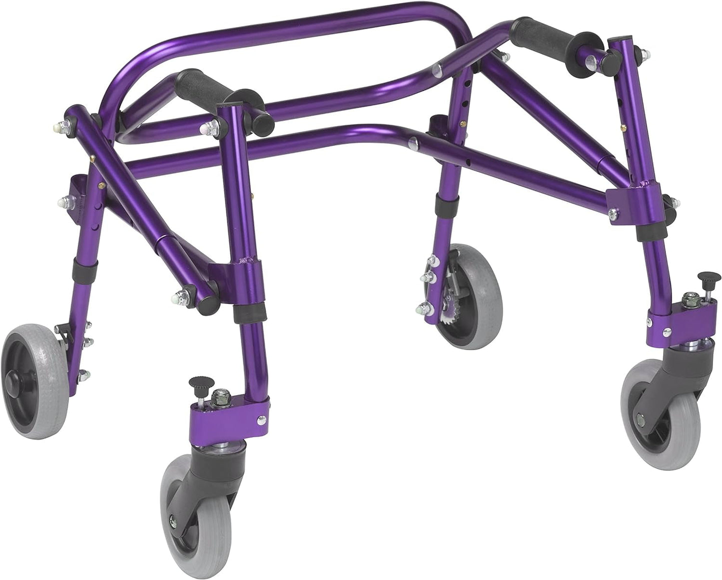 Drive Medical KA1200-2GWP Nimbo Posterior Walker - Pediatric Walker for Children, Wizard Purple, Extra Small Medical Supplies & Equipment Mobility & Daily Living Aids Mobility Aids & Equipment Rollators & Accessories Rolling Walkers Walkers