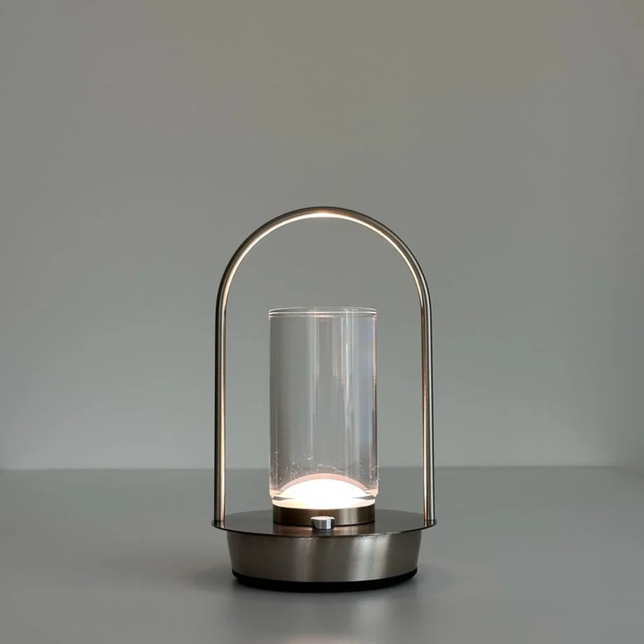 Minimalist Arch Metal Portable Table Lamp
