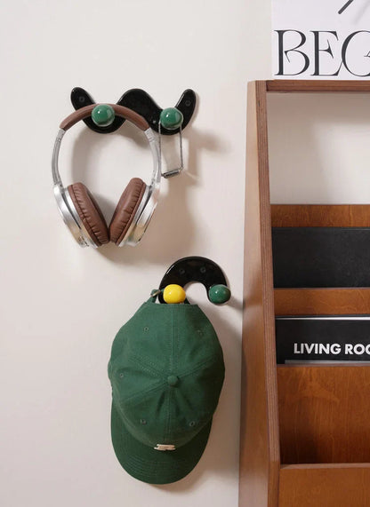 Glossy Wavy Ceramic Wall Hooks
