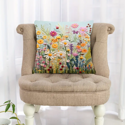 Flower Fields Cushion Cover (BLACKLIST)