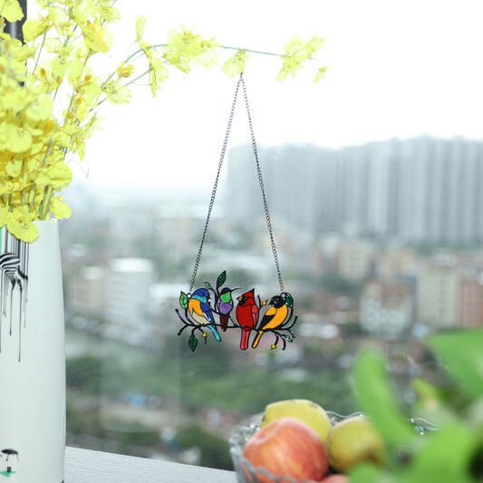 Bird Stained Glass Hangings