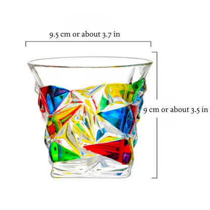Bunte Kristallgläser