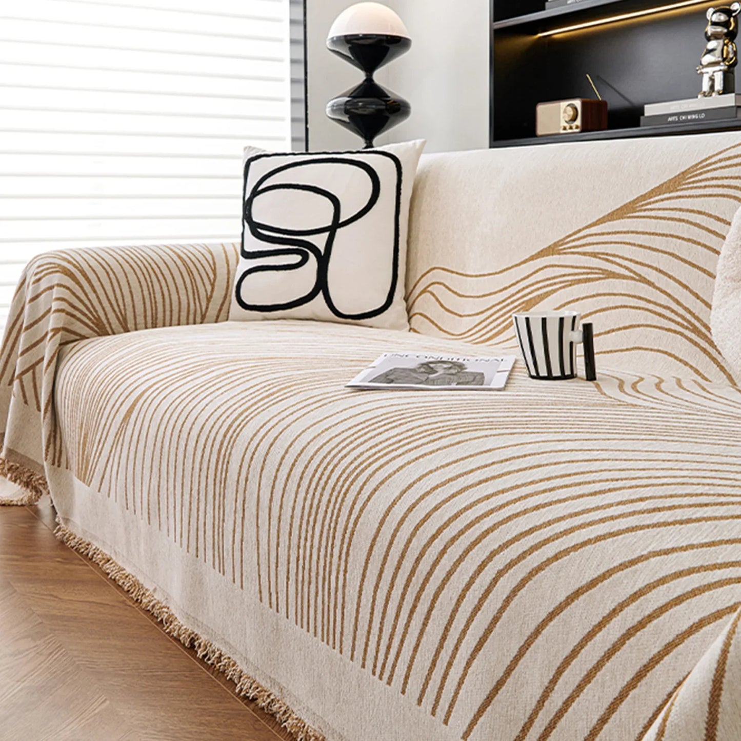 Wendbarer Jacquard-Sofa-/Couchbezug