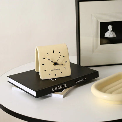 Matte Arch Ceramic Table Clock