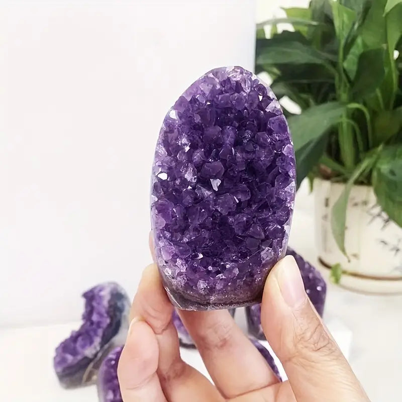 Natürliche Amethyst-Cluster-Geode