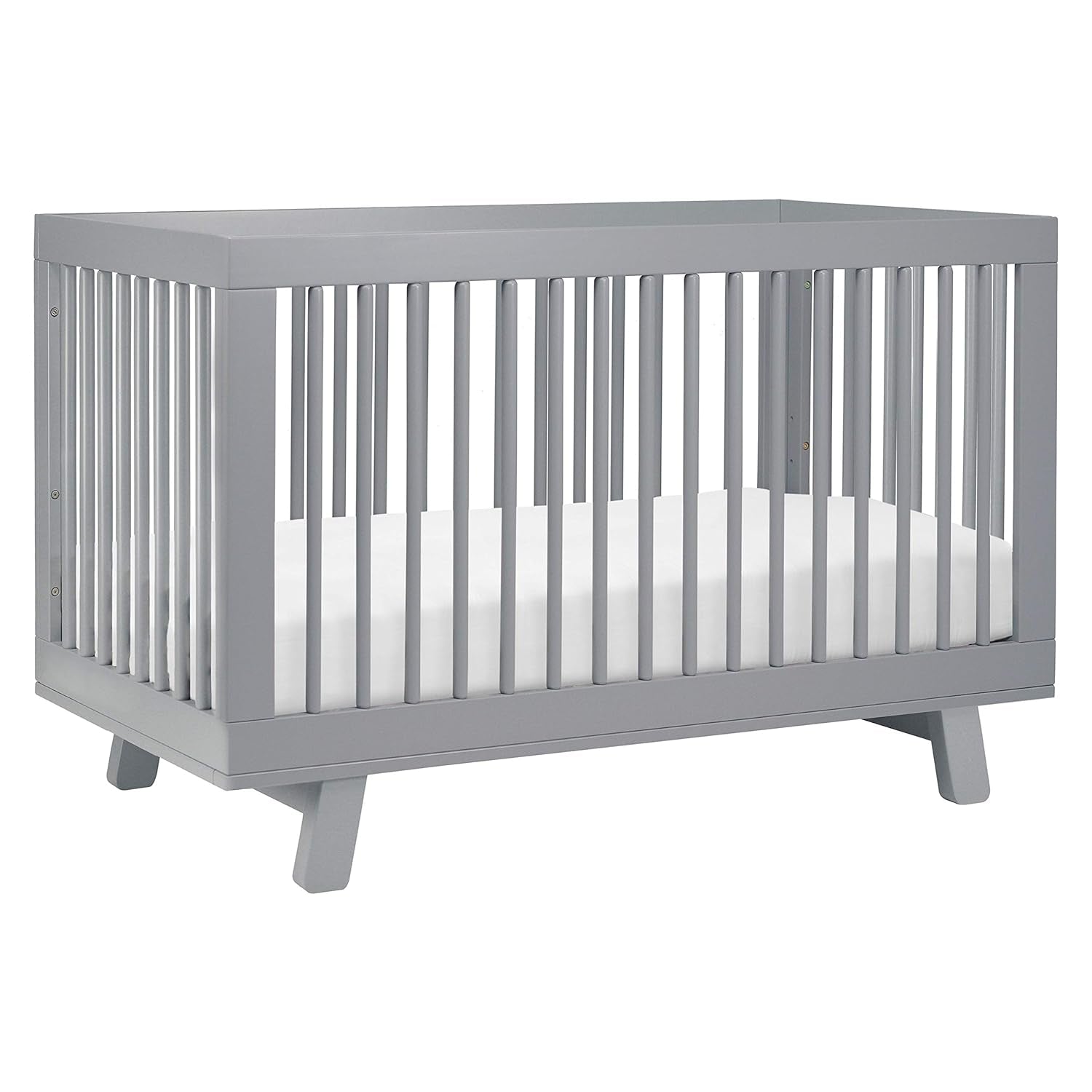 Babyletto Hudson 3-In-1 Convertible Crib with Toddler Bed Conversion Kit in Grey, Greenguard Gold Certified Baby Products Cribs Furniture Infant & Toddler Beds Nursery