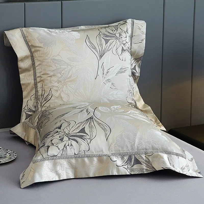 Alma Luxury Vintage Floral Jacquard Bedding Set