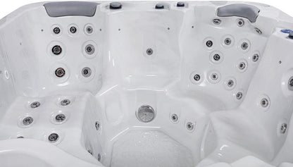 Jersey 6 - Person 46 - Jet Hot Tub,Ice White Hot Tubs Hot Tubs & Supplies Lawn & Garden Patio Pools