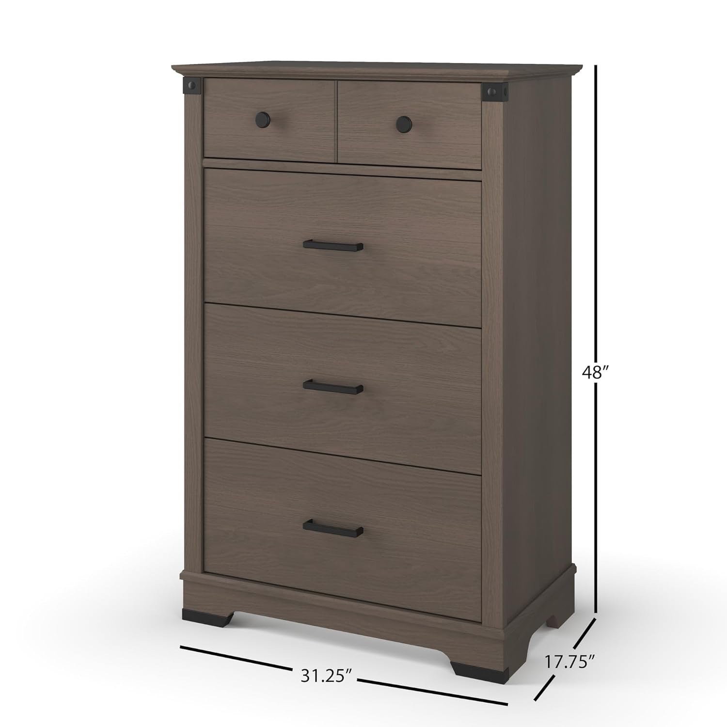 Child Craft Redmond 4 Drawer Chest, Dapper Gray Bedroom Furniture Dressers Furniture Home & Kitchen