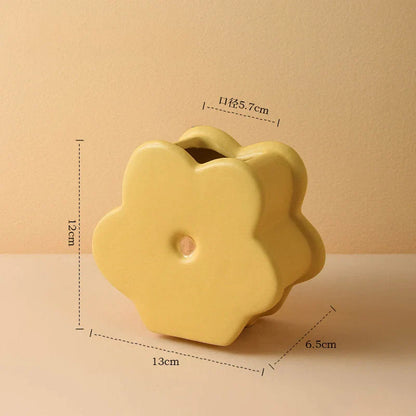 Daisy Bloom Ceramic Stacking Vase