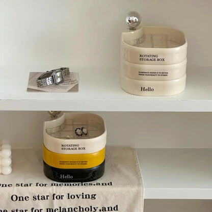 Minimalist Rotating 3-Tier Jewelry Organizer