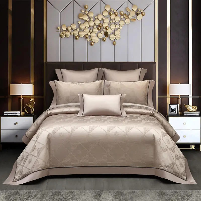 Eden Luxury Jacquard Egyptian Cotton Bedding Set