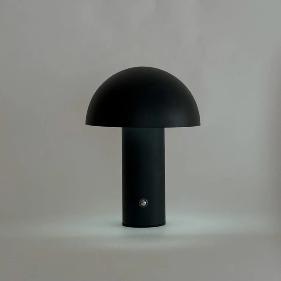 Matte Minimalist Metal Mushroom Table Lamp