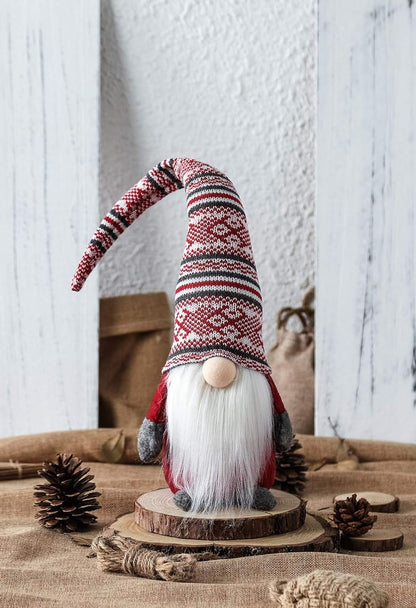 Funoasis Holiday Gnome Handmade Swedish Tomte, Christmas Elf Decoration Ornaments Thanks Giving Day Gifts Swedish Gnomes Tomte (Red Stripe - 19 Inches) Collectible Dolls Home & Kitchen Home Décor Accents Home Décor Products