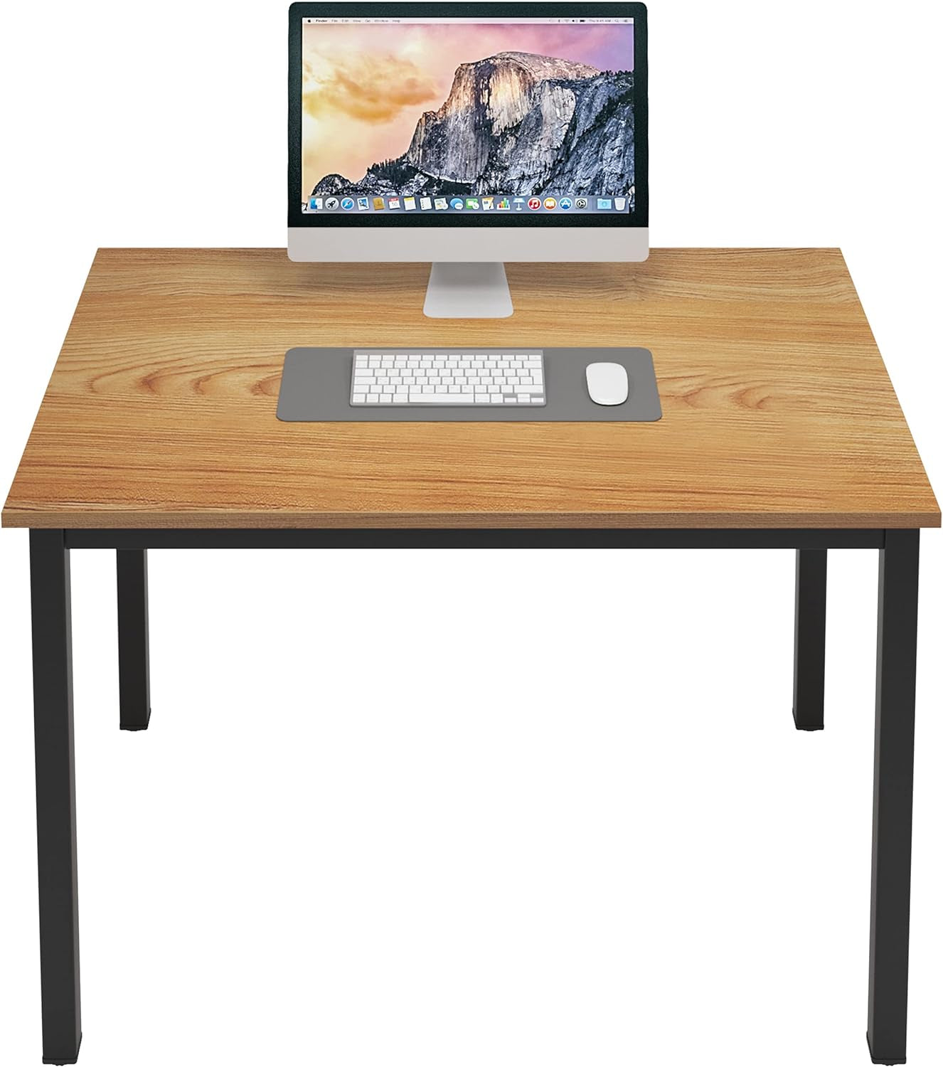 Dlandhome 47 Inches Medium Computer Desk, Composite Wood Board, Decent and Steady Home Office Desk/Workstation/Table, BS1-120BW Furniture Home & Kitchen Home Office Desks Home Office Furniture