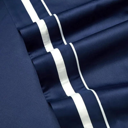 Ona Blue Luxury Egyptian Cotton Bedding Set
