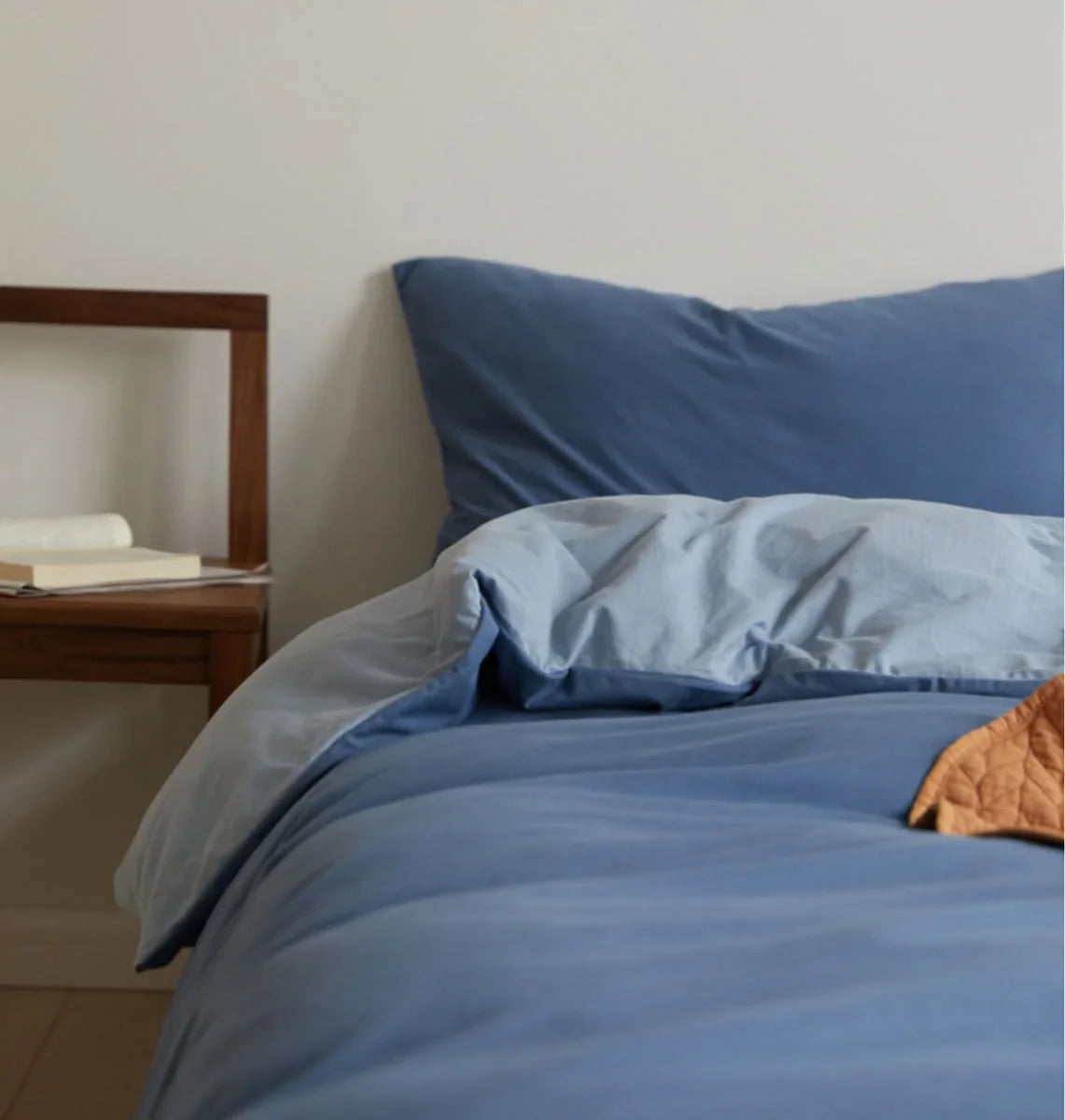 Ultra-Soft Reversible Dual-Tone Jersey Cotton Bedding Set