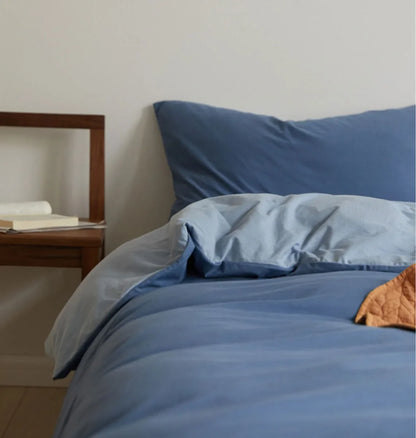 Ultra-Soft Reversible Dual-Tone Jersey Cotton Bedding Set