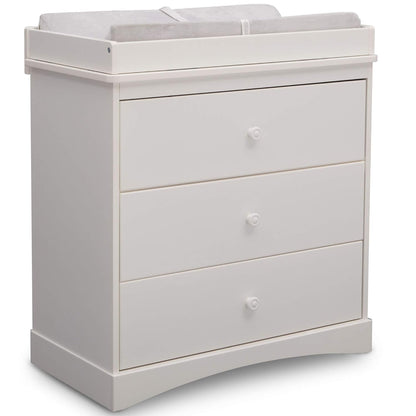 Sutton 3 Drawer Dresser with Changing Top, White Baby Products Changing & Dressing Chests & Dressers Furniture Nursery