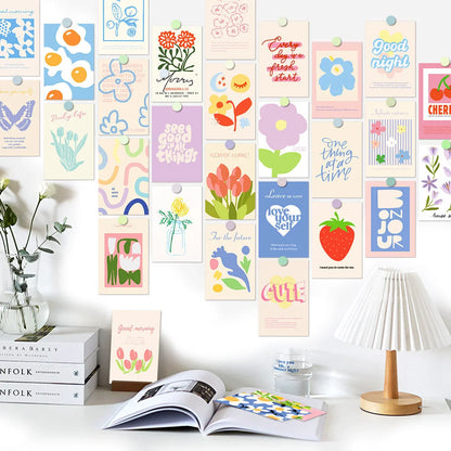 Vibrant Danish Pastel Wall Collage Kit