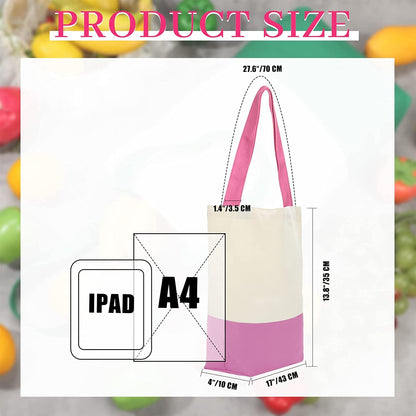 Epakh 12 Pack Canvas Tote Bags 17 X 14 X 4 Inches Cotton Grocery Reusable Shopping Bags with Long Handles for Women Men Kitchen Beach DIY Crafting Multipurpose Totes Set, 12 Colors, Ordinary Style Home & Kitchen Kitchen & Dining Luggage & Bags Reusable Grocery Bags Shopping Totes Storage & Organization Travel & To-Go Food Containers