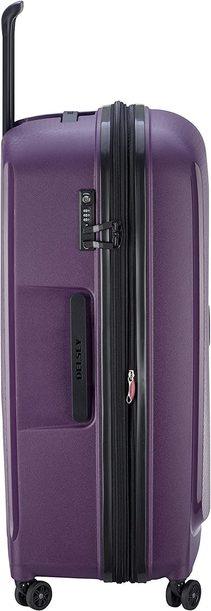 Delsey Adults-Unisex'S Suitcase, Purple, XL (83 Cm-123 L + 11 L) Clothing Luggage Luggage & Bags Luggage & Travel Gear Shoes & Jewelry Suitcases